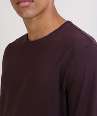 Camiseta-Masculina-Basica-Comfort-Fit-Manga-Longa-Gola-Careca--Vinho-9826872-Vinho_4