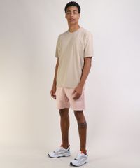 Camiseta-Masculina-Box-Ampla-Manga-Curta-Gola-Careca-Bege-9953252-Bege_3