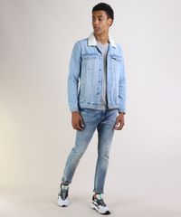 Jaqueta-Jeans-Masculina-Trucker-com-Pelo-Removivel-na-Gola-Azul-Claro-9956502-Azul_Claro_3