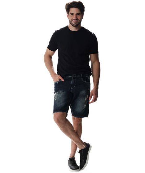 bermuda jeans masculina sawary