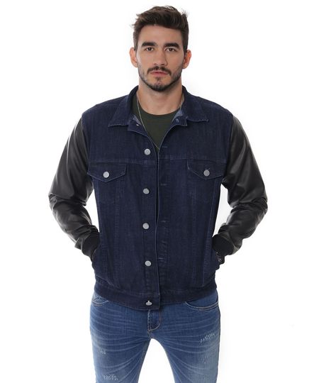 jaqueta jeans sawary masculina