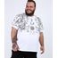 Camiseta-Masculina-Plus-Size-com-Arabescos-e-Tigre-Manga-Curta-Gola-Careca-Branca-9953077-Branco_1
