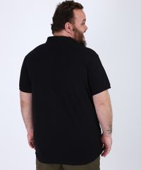 Polo-de-Piquet-Masculina-Plus-Size-Comfort-com-Ziper-Manga-Curta-Preta-9956352-Preto_2