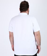 Polo-de-Piquet-Masculina-Plus-Size-Comfort-com-Ziper-Manga-Curta-Branca-9956353-Branco_2