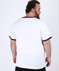 Camiseta-Masculina-Plus-Size-Bicolor-Manga-Curta-Gola-Careca-Branca-9956490-Branco_2