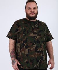 Camiseta-Masculina-Plus-Size-Estampada-Camuflada-Manga-Curta-Gola-Careca-Verde-Militar-9958546-Verde_Militar_1