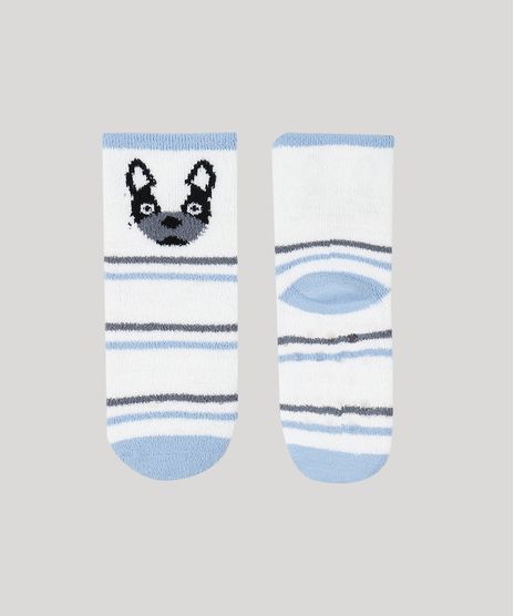 Kit-de-2-Meias-de-Inverno-Infantil-em-Chenille-Cano-Medio-Cachorro-Multicor-9927134-Multicor_1