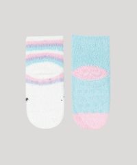 Kit-de-3-Meias-de-Inverno-Infantil-em-Chenille-Cano-Medio-Lhama-Multicor-9927137-Multicor_2