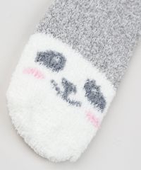 Kit-de-2-Meias-de-Inverno-Infantil-em-Chenille-Cano-Medio-Panda-Multicor-9927136-Multicor_3