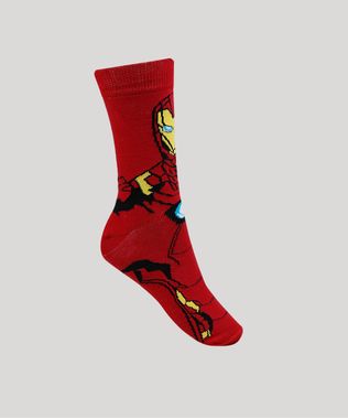 Meia-Masculina-Cano-Alto-Homem-de-Ferro-Vermelha-9949293-Vermelho_1