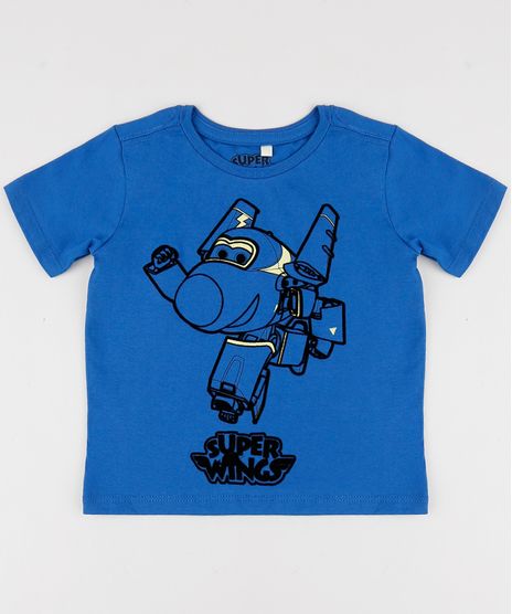 Camiseta-Infantil-Super-Wings-Manga-Curta-Gola-Careca-Azul-9957528-Azul_1