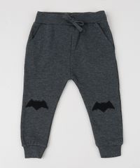 Calca-em-Moletom-Infantil-Batman-Cinza-Mescla-9358066-Cinza_Mescla_1