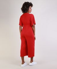 Macacao-Feminino-Gestante-Pantacourt-com-No-Manga-Curta-Vermelho-9955990-Vermelho_2