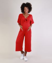 Macacao-Feminino-Gestante-Pantacourt-com-No-Manga-Curta-Vermelho-9955990-Vermelho_3