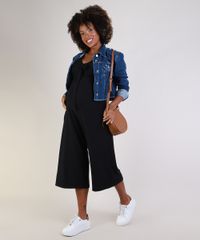 Macacao-Feminino-Gestante-Pantacourt-com-No-Manga-Curta-Preto-9955991-Preto_3