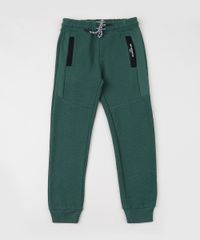 Calca-Infantil-Jogger-em-Jacquard-com-Recorte--Verde-Militar-9799888-Verde_Militar_1