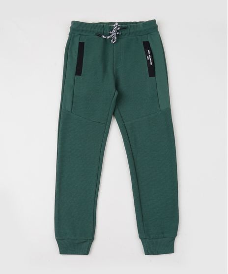 Calca-Infantil-Jogger-em-Jacquard-com-Recorte--Verde-Militar-9799888-Verde_Militar_1