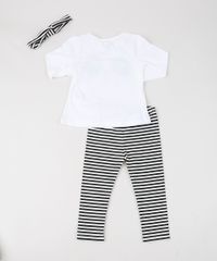 Conjunto-Infantil-de-Ursinho-Manga-longa---Calca-Legging-Listrada---Faixa-Para-Cabelo--Branco-9944846-Branco_2