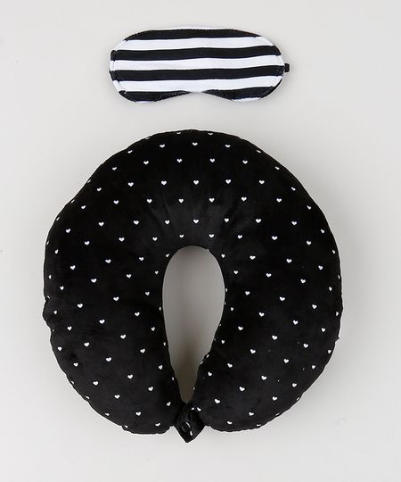 Kit-de-Apoio-de-Pescoco-Estampado-coracao---Tapa-Olho-Listrado-Preto-9949223-Preto_1