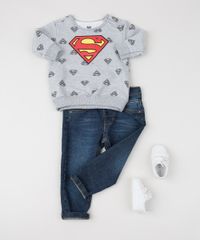 Blusao-de-Moletom-Infantil-Super-Homem--Cinza-9954375-Cinza_3