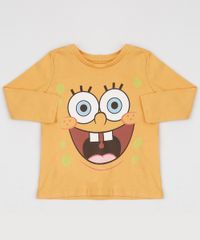 Camiseta-Infantil-Bob-Esponja-Manga-Longa-Amarela-9955083-Amarelo_1