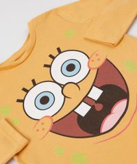 Camiseta-Infantil-Bob-Esponja-Manga-Longa-Amarela-9955083-Amarelo_5