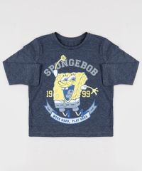 Camiseta-Infantil-Bob-Esponja-Manga-Longa-Azul-9955086-Azul_1 Camiseta-Infantil-Bob-Esponja-Manga-Longa-Azul-9955086-Azul_1