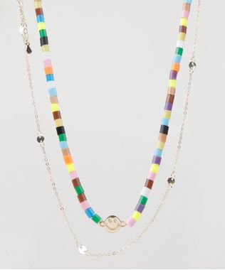 Kit-2-Colares-feminino-com-Micangas-coloridas---Colar-Dourado-Dourado-9957922-Dourado_1