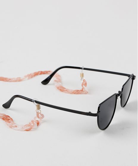 Corrente-para-Oculos-Feminina-de-Acrilico-Marmorizado-Dourado-9957925-Dourado_1