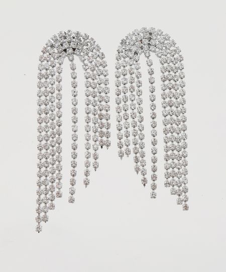 Brinco-Feminino-Alongado-com-Franjas-em-Strass-Prateado-9957933-Prateado_1