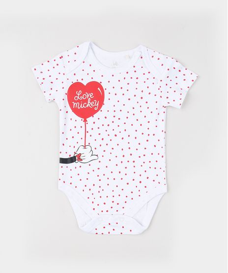Body-Infantil--Love-Mickey--Estampado-de-Poa-Manga-Curta-Branco-9917460-Branco_1