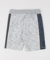 Bermuda-de-Moletom-Infantil-com-Recorte-na-Lateral-Cinza-Mescla-Claro-9945377-Cinza_Mescla_Claro_2