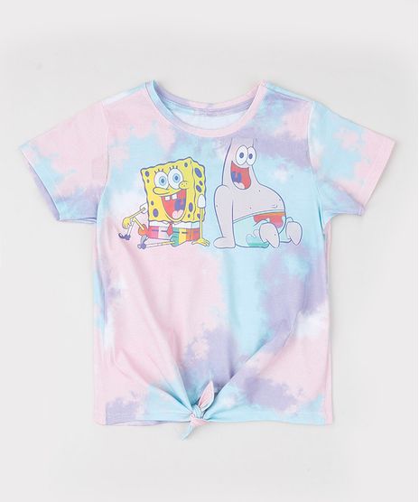 Blusa-Infantil-Bob-Esponja-Estampada-Tie-com-No-Manga-Curta-Azul-9955604-Azul_1