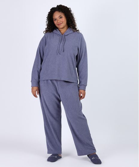 Pijama-Feminino-Plus-Size-Atoalhado-com-Capuz-Manga-Longa-Azul-9955075-Azul_1