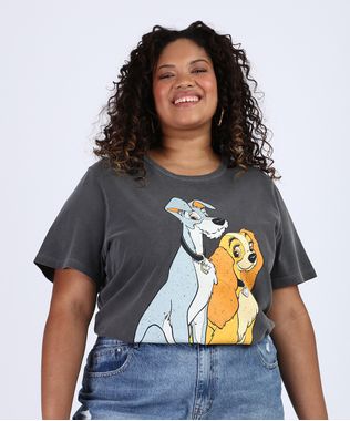 Blusa-Feminina-Plus-Size-A-Dama-e-o-Vagabundo-Manga-Curta-Decote-Redondo-Chumbo-9953282-Chumbo_1