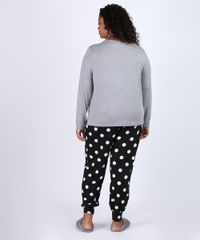 Pijama-Feminino-Plus-Size-com-Bolso-e-Estampa-de-Poa-Manga-Longa-Cinza-Mescla-9953325-Cinza_Mescla_2