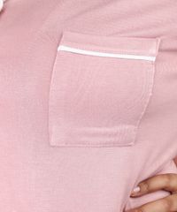 Pijama-Feminino-Plus-Size-Camisa-com-Vivo-Contrastante-e-Bolso-Manga-Curta-Rosa-9955077-Rosa_4