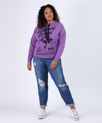 Blusao-de-Moletom-Feminino-Plus-Size-Patolino-Looney-Tunes-com-Capuz-Roxo-9953286-Roxo_3
