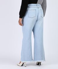 Calca-Jeans-Feminina-Plus-Size-Pantalona-Cintura-Super-Alta-com-Barra-Desfiada-Azul-Claro-9956109-Azul_Claro_2