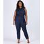 Macacao-Jeans-Feminino-Plus-Size-com-Bolsos-e-Cinto-Sem-Manga-Azul-Escuro-9956111-Azul_Escuro_1