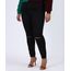 Calca-de-Sarja-Feminina-Plus-Size-Super-Skinny-Cintura-Alta-com-Rasgo-no-Joelho-Preta-9956783-Preto_1