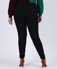 Calca-de-Sarja-Feminina-Plus-Size-Super-Skinny-Cintura-Alta-com-Rasgo-no-Joelho-Preta-9956783-Preto_2