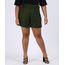 Bermuda-Feminina-Plus-Size-Cintura-Alta-Alfaiatada-com-Cinto-Verde-Militar-9956378-Verde_Militar_1