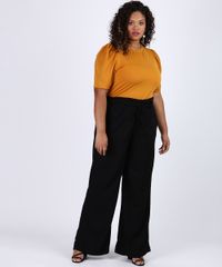 Calca-Feminina-Plus-Size-Pantalona-Cintura-Alta-com-Faixa-para-Amarrar-Preta-9956379-Preto_3