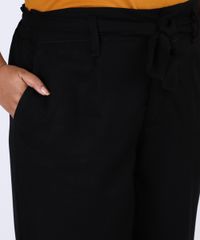 Calca-Feminina-Plus-Size-Pantalona-Cintura-Alta-com-Faixa-para-Amarrar-Preta-9956379-Preto_4