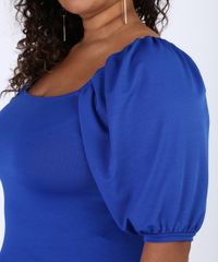 Blusa-Feminina-Plus-Size-Manga-Bufante-Decote-Reto-Azul-Royal-9957251-Azul_Royal_4