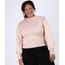 Sueter-de-Trico-Feminino-Plus-Size-Manga-Bufante-Bege-Claro-9956403-Bege_Claro_1