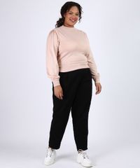 Sueter-de-Trico-Feminino-Plus-Size-Manga-Bufante-Bege-Claro-9956403-Bege_Claro_3