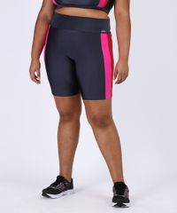 Bermuda-Feminina-Plus-Size-Esportiva-Ace-Cintura-Alta-Color-Block-Neon-Chumbo-9956966-Chumbo_1
