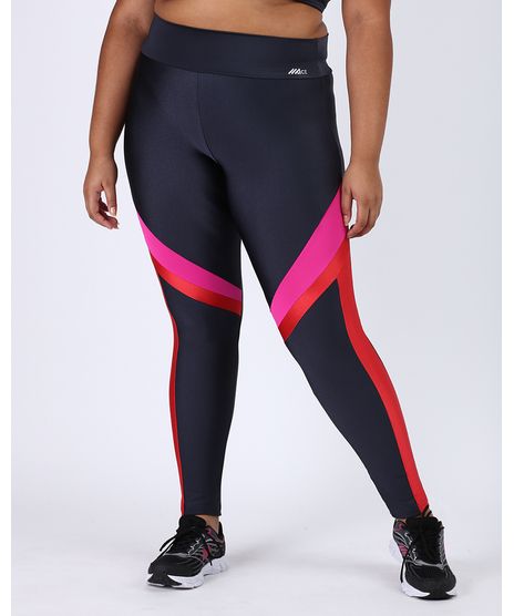 Calca-Legging-Feminina-Plus-Size-Esportiva-Ace-Cintura-Alta-Color-Block-Neon-Chumbo-9956967-Chumbo_1